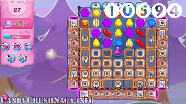 Candy Crush Saga : Level 10594 – Videos, Cheats, Tips and Tricks