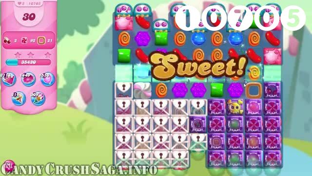 Candy Crush Saga : Level 10705 – Videos, Cheats, Tips and Tricks