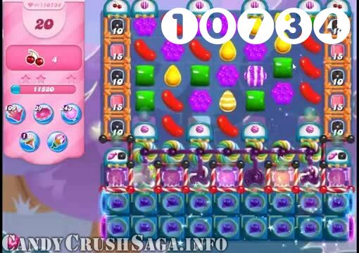 Candy Crush Saga : Level 10734 – Videos, Cheats, Tips and Tricks