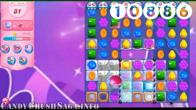 Candy Crush Saga : Level 10886 – Videos, Cheats, Tips and Tricks