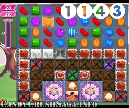 Candy Crush Saga : Level 1143 – Videos, Cheats, Tips and Tricks