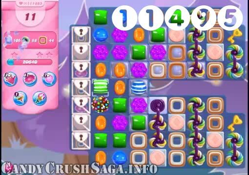 Candy Crush Saga : Level 11495 – Videos, Cheats, Tips and Tricks
