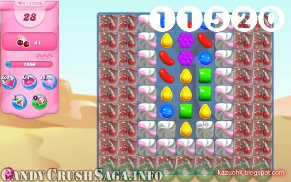 Candy Crush Saga : Level 11520 – Videos, Cheats, Tips and Tricks