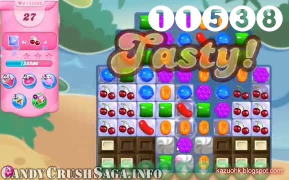 Candy Crush Saga : Level 11538 – Videos, Cheats, Tips and Tricks