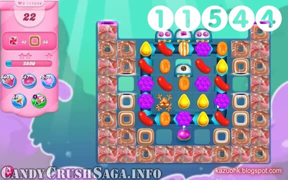 Candy Crush Saga : Level 11544 – Videos, Cheats, Tips and Tricks