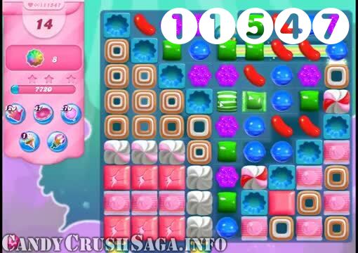 Candy Crush Saga : Level 11547 – Videos, Cheats, Tips and Tricks