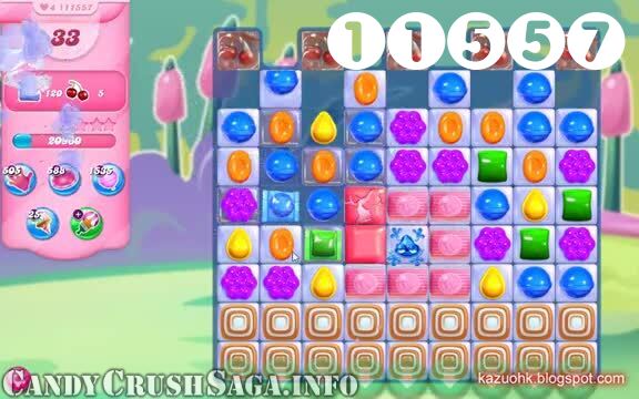 Candy Crush Saga : Level 11557 – Videos, Cheats, Tips and Tricks