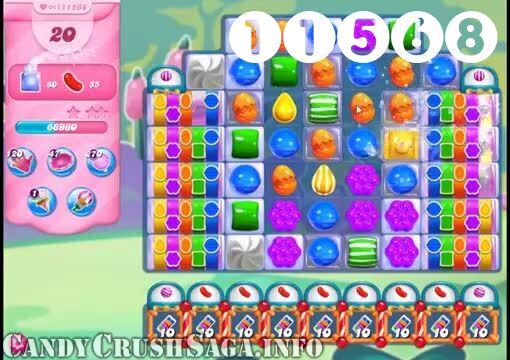 Candy Crush Saga : Level 11568 – Videos, Cheats, Tips and Tricks