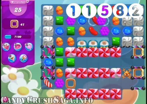 Candy Crush Saga : Level 11582 – Videos, Cheats, Tips and Tricks