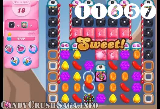 Candy Crush Saga : Level 11657 – Videos, Cheats, Tips and Tricks
