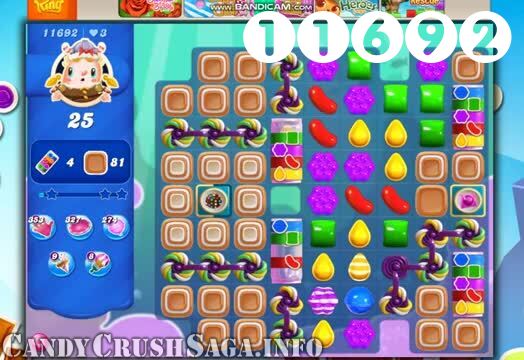 Candy Crush Saga : Level 11692 – Videos, Cheats, Tips and Tricks