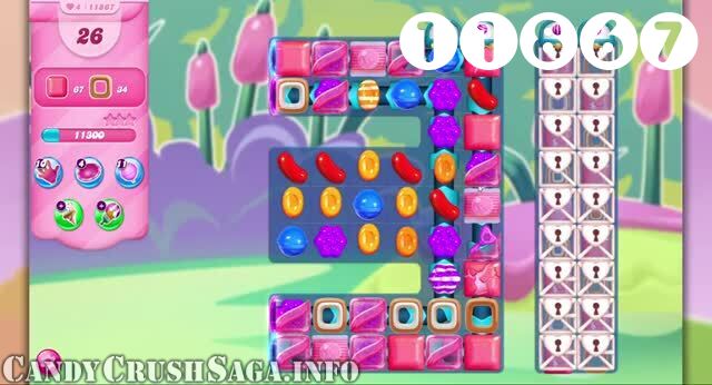 Candy Crush Saga : Level 11867 – Videos, Cheats, Tips and Tricks