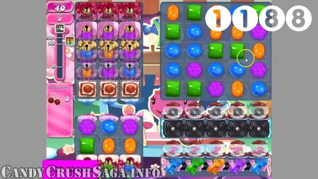 Candy Crush Saga : Level 1188 – Videos, Cheats, Tips and Tricks