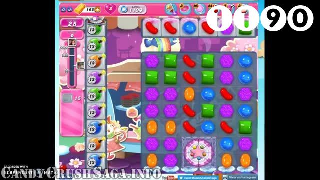 Candy Crush Saga : Level 1190 – Videos, Cheats, Tips and Tricks