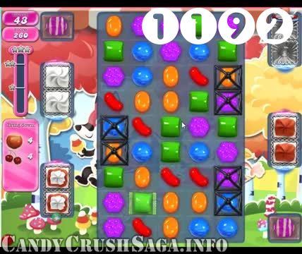 Candy Crush Saga : Level 1192 – Videos, Cheats, Tips and Tricks