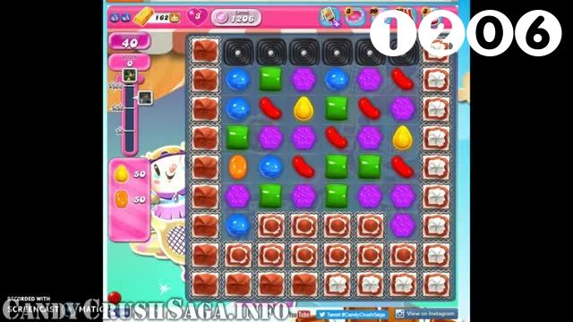 Candy Crush Saga : Level 1206 – Videos, Cheats, Tips and Tricks