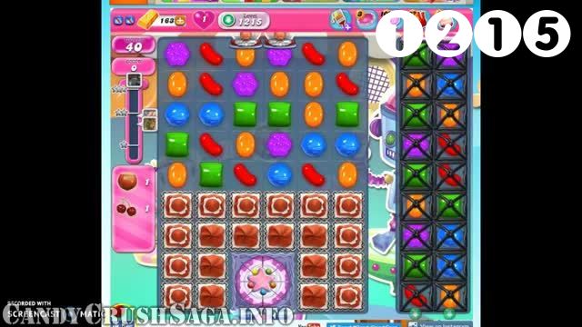 Candy Crush Saga : Level 1215 – Videos, Cheats, Tips and Tricks