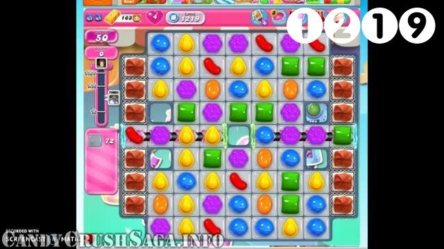Candy Crush Saga : Level 1219 – Videos, Cheats, Tips and Tricks