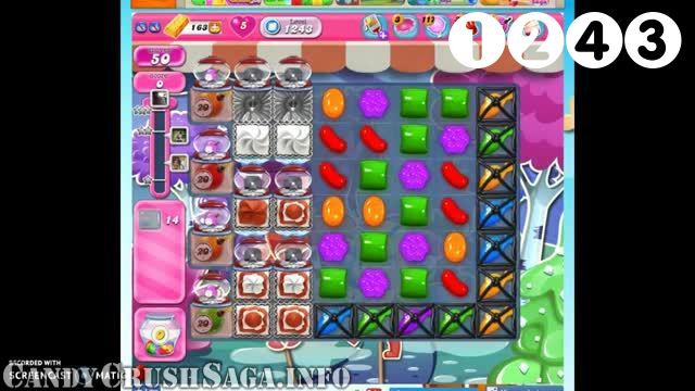 Candy Crush Saga : Level 1243 – Videos, Cheats, Tips and Tricks