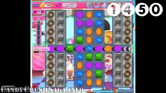 Candy Crush Saga : Level 1450 – Videos, Cheats, Tips and Tricks