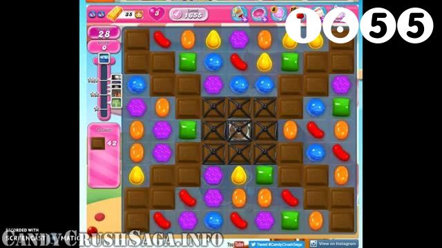 Candy Crush Saga : Level 1655 – Videos, Cheats, Tips and Tricks