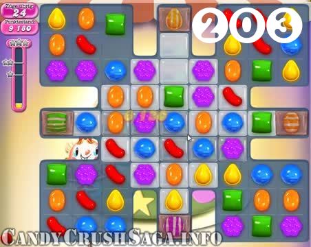 Candy Crush Saga : Level 203 – Videos, Cheats, Tips and Tricks