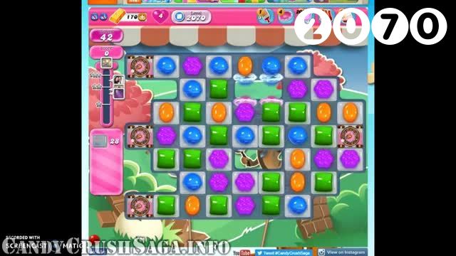 Candy Crush Saga : Level 2070 – Videos, Cheats, Tips and Tricks