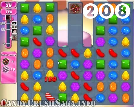 Candy Crush Saga : Level 208 – Videos, Cheats, Tips and Tricks
