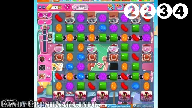 Candy Crush Saga : Level 2234 – Videos, Cheats, Tips and Tricks