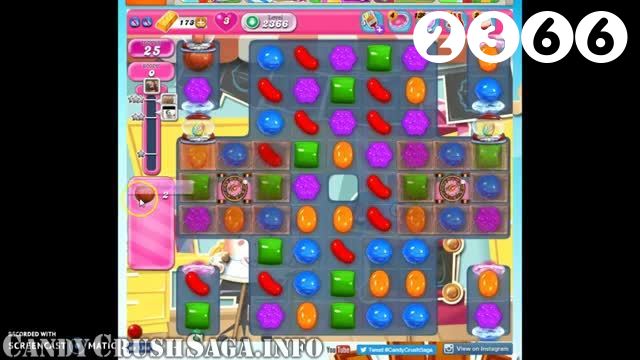 Candy Crush Saga : Level 2366 – Videos, Cheats, Tips and Tricks