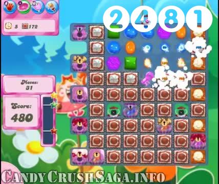 Candy Crush Saga : Level 2481 – Videos, Cheats, Tips and Tricks