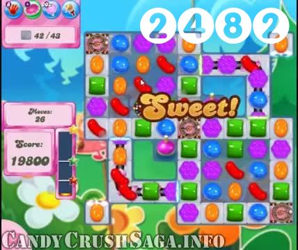 Candy Crush Saga : Level 2482 – Videos, Cheats, Tips and Tricks