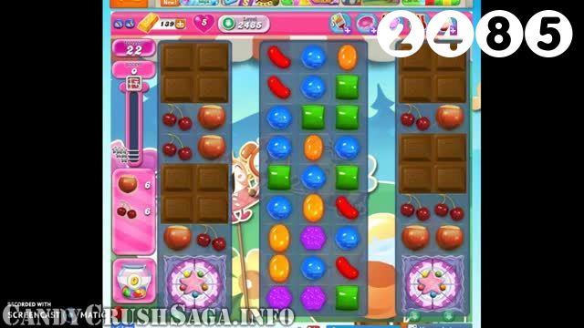 Candy Crush Saga : Level 2485 – Videos, Cheats, Tips and Tricks
