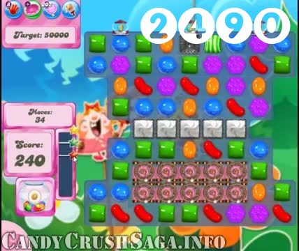 Candy Crush Saga : Level 2490 – Videos, Cheats, Tips and Tricks