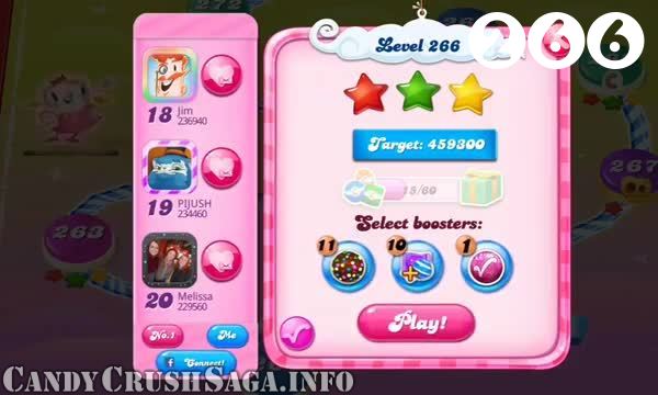 Candy Crush Saga : Level 266 – Videos, Cheats, Tips and Tricks