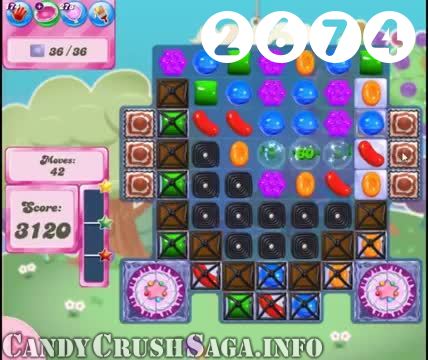Candy Crush Saga : Level 2674 – Videos, Cheats, Tips and Tricks