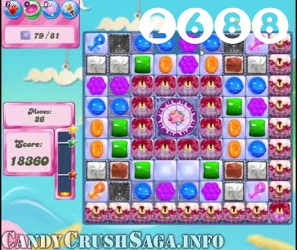 Candy Crush Saga : Level 2688 – Videos, Cheats, Tips and Tricks