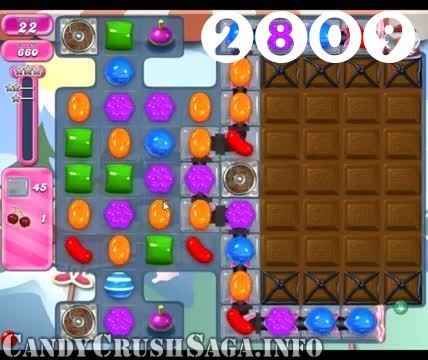 Candy Crush Saga : Level 2809 – Videos, Cheats, Tips and Tricks