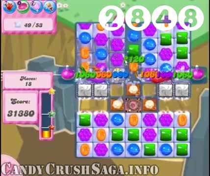 Candy Crush Saga : Level 2848 – Videos, Cheats, Tips and Tricks