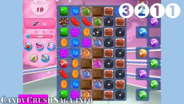 Candy Crush Saga : Level 3211 – Videos, Cheats, Tips and Tricks