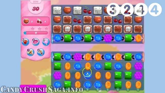Candy Crush Saga : Level 3244 – Videos, Cheats, Tips and Tricks