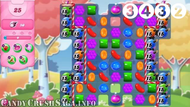 Candy Crush Saga : Level 3432 – Videos, Cheats, Tips and Tricks
