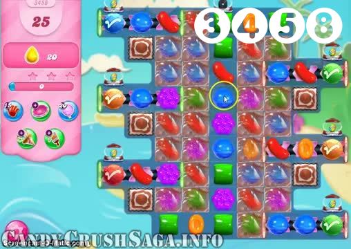 Candy Crush Saga : Level 3458 – Videos, Cheats, Tips and Tricks