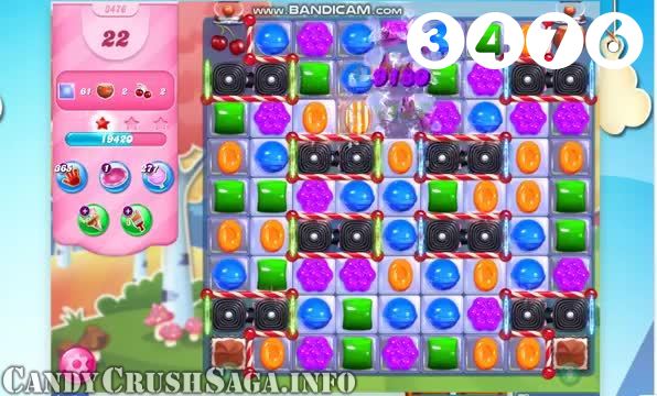 Candy Crush Saga : Level 3476 – Videos, Cheats, Tips and Tricks