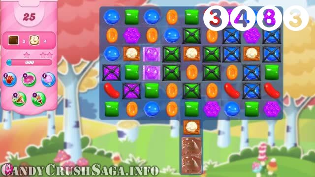 Candy Crush Saga : Level 3483 – Videos, Cheats, Tips and Tricks