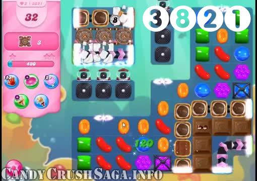 Candy Crush Saga : Level 3821 – Videos, Cheats, Tips and Tricks