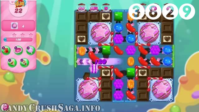 Candy Crush Saga : Level 3829 – Videos, Cheats, Tips and Tricks