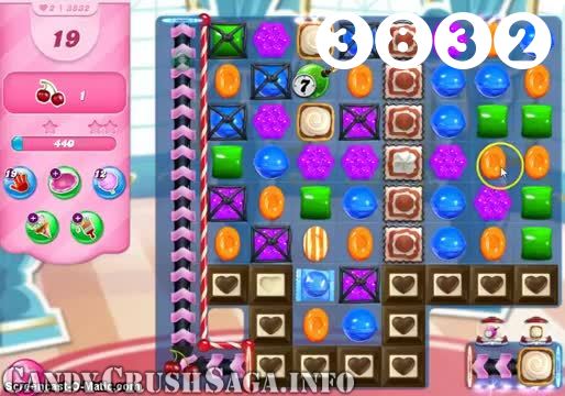 Candy Crush Saga : Level 3832 – Videos, Cheats, Tips and Tricks