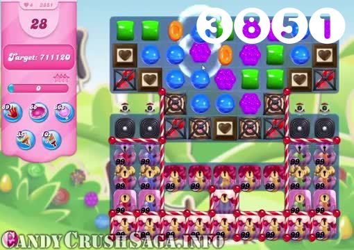 Candy Crush Saga : Level 3851 – Videos, Cheats, Tips and Tricks