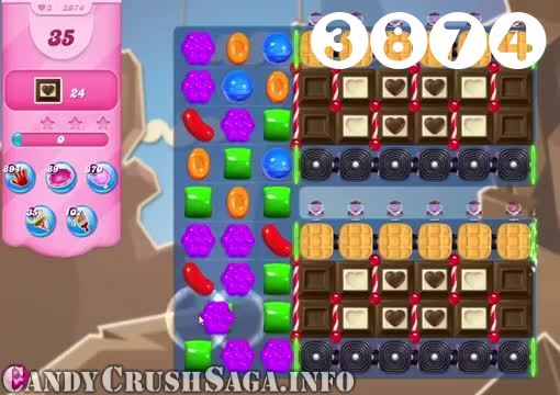 Candy Crush Saga : Level 3874 – Videos, Cheats, Tips and Tricks